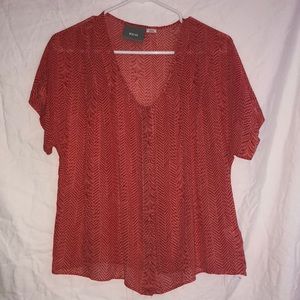 Vibrant orange Maeve flow-y top